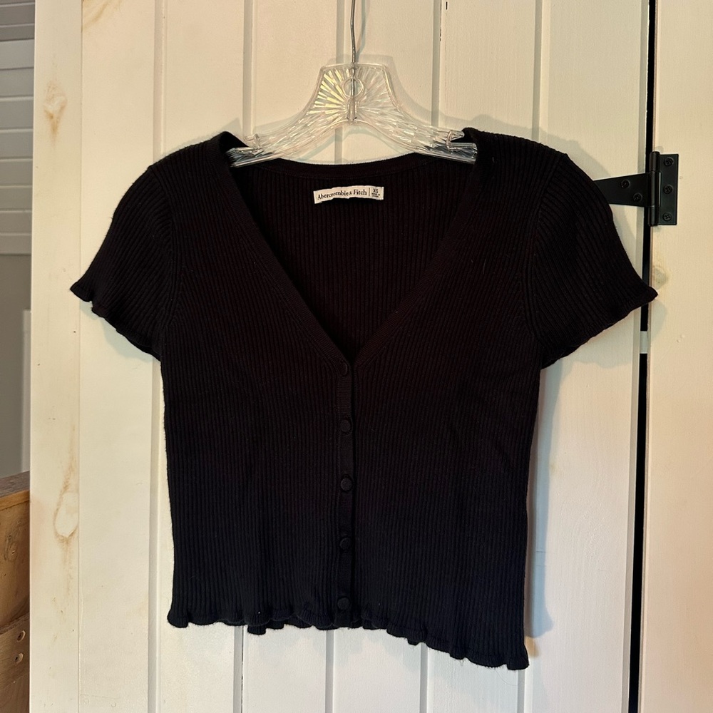 Abercrombie & Fitch Black Ribbed shirt